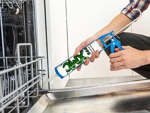Silikondichtstoff in Sanitärqualität
